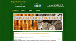Desktop Screenshot of bergencoinandgoldexchange.com